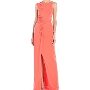 Halston Heritage JerseyTwist Cutout Gown